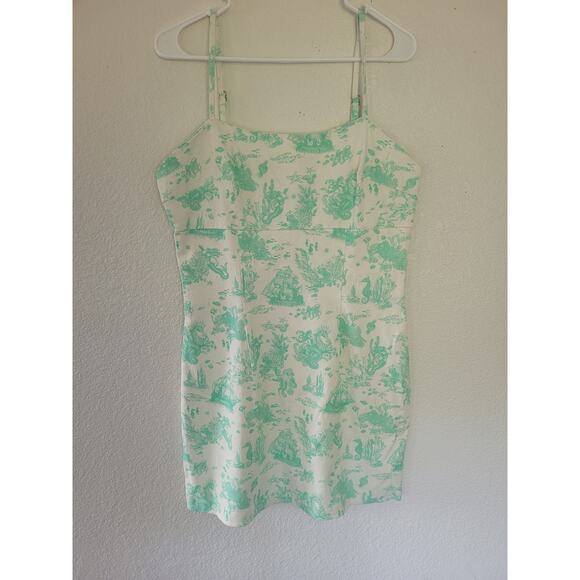 Avec Les Filles Shipwreck Ocean‎ Mint Cotton Dress - Size 10 - Picture 1 of 6
